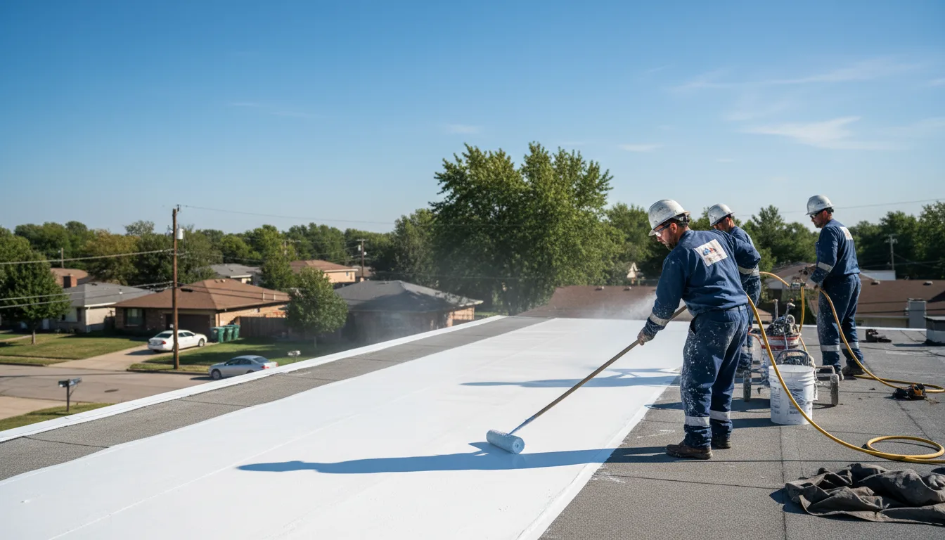 Commercial roof coating in Wellington, NV near me